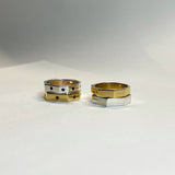 ABC ring small stone