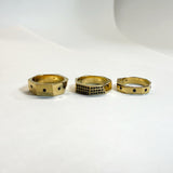 ABC ring small stone