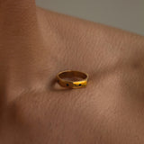 ABC ring small stone