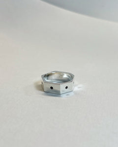 ABC anillo piedra grande