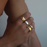 ABC ring big stone